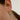 Two-Toned Overlapping Hoop Earrings