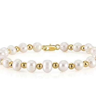 18K Gold Bead Bracelet | Pearl Bead Bracelet | Vow Jewelry