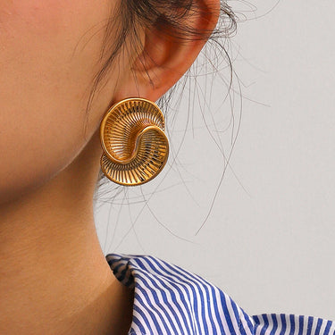 Spiral Texture Earrings