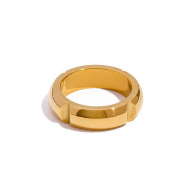 Indent Gold Ring