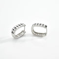 Black and White Plaid Earrings Vow Jewelry