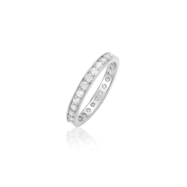 Sterling Channel Ring | Channel Ring Silver | Vow Jewelry