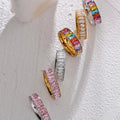 Colorful Emerald Cut Rings Vow Jewelry