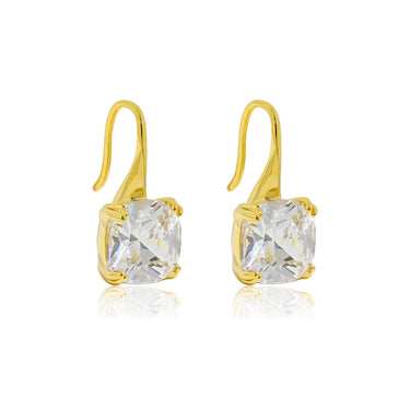 Crystal Drop Square Earrings Vow Jewelry