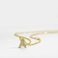 Crystal Letter Necklace Vow Jewelry