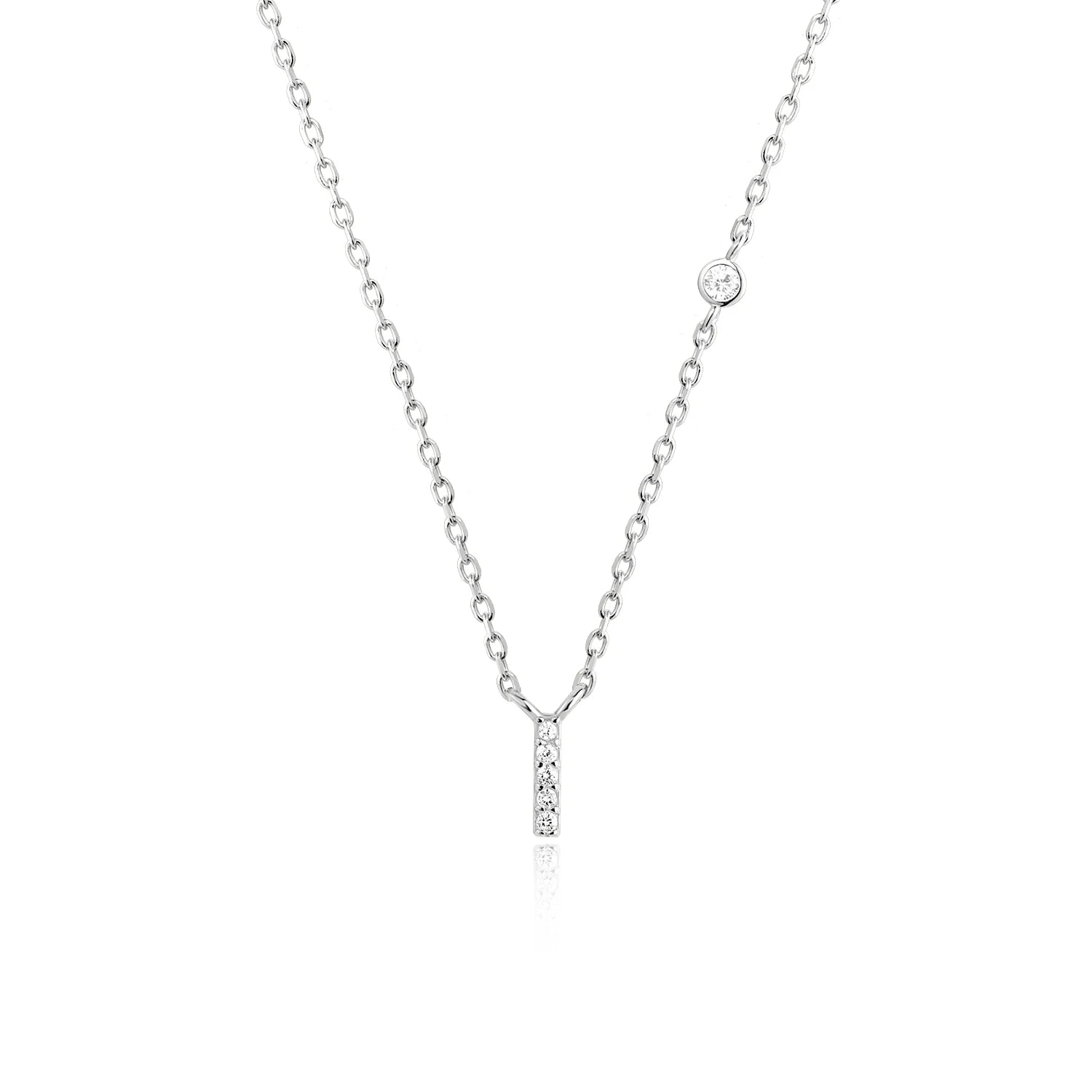 Crystal Letter Necklace Vow Jewelry