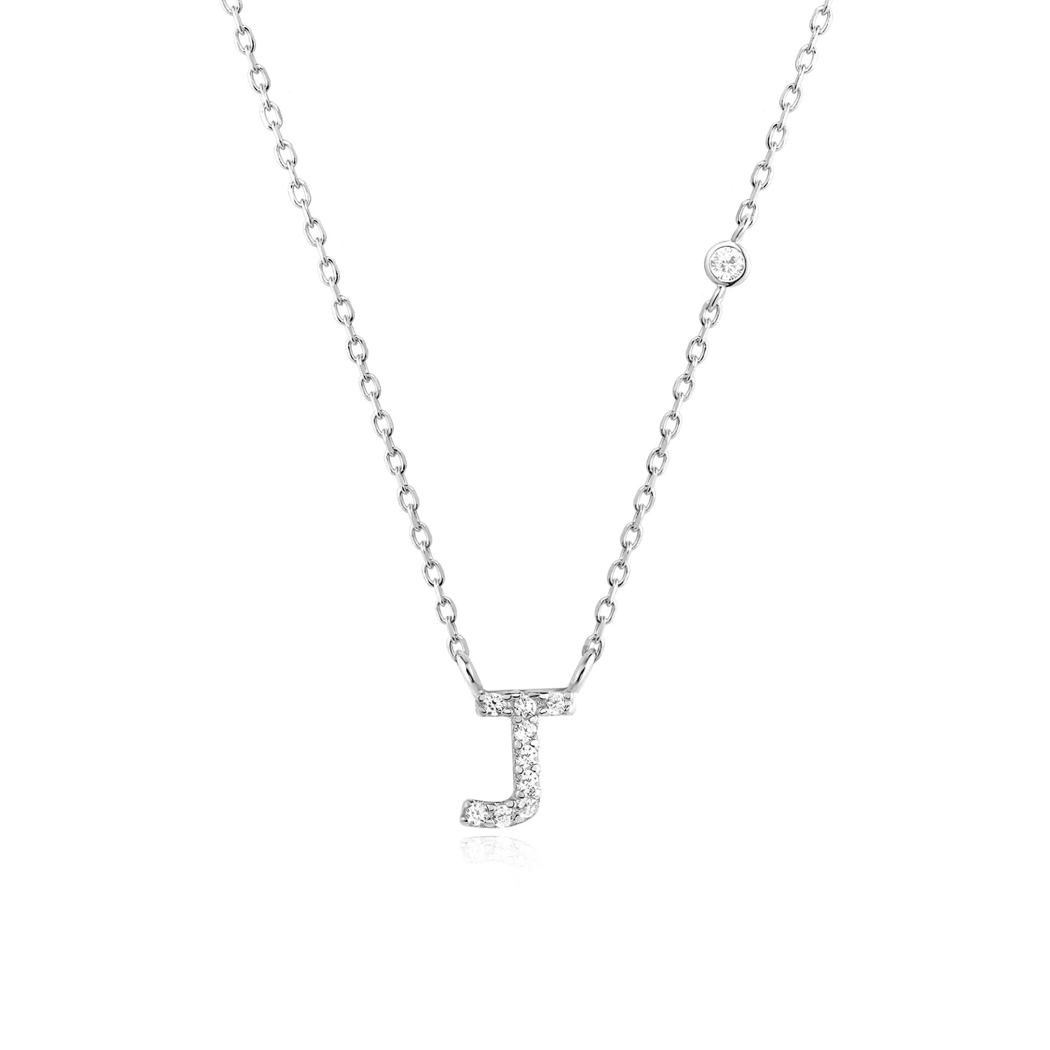 Crystal Letter Necklace Vow Jewelry