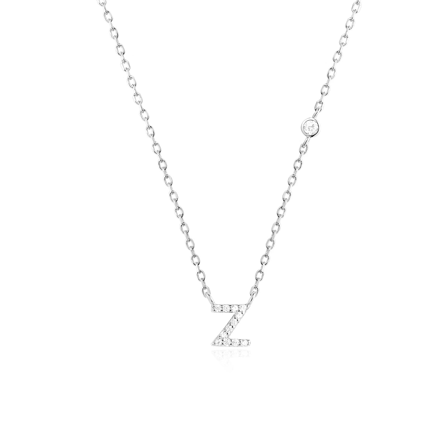 Crystal Letter Necklace Vow Jewelry