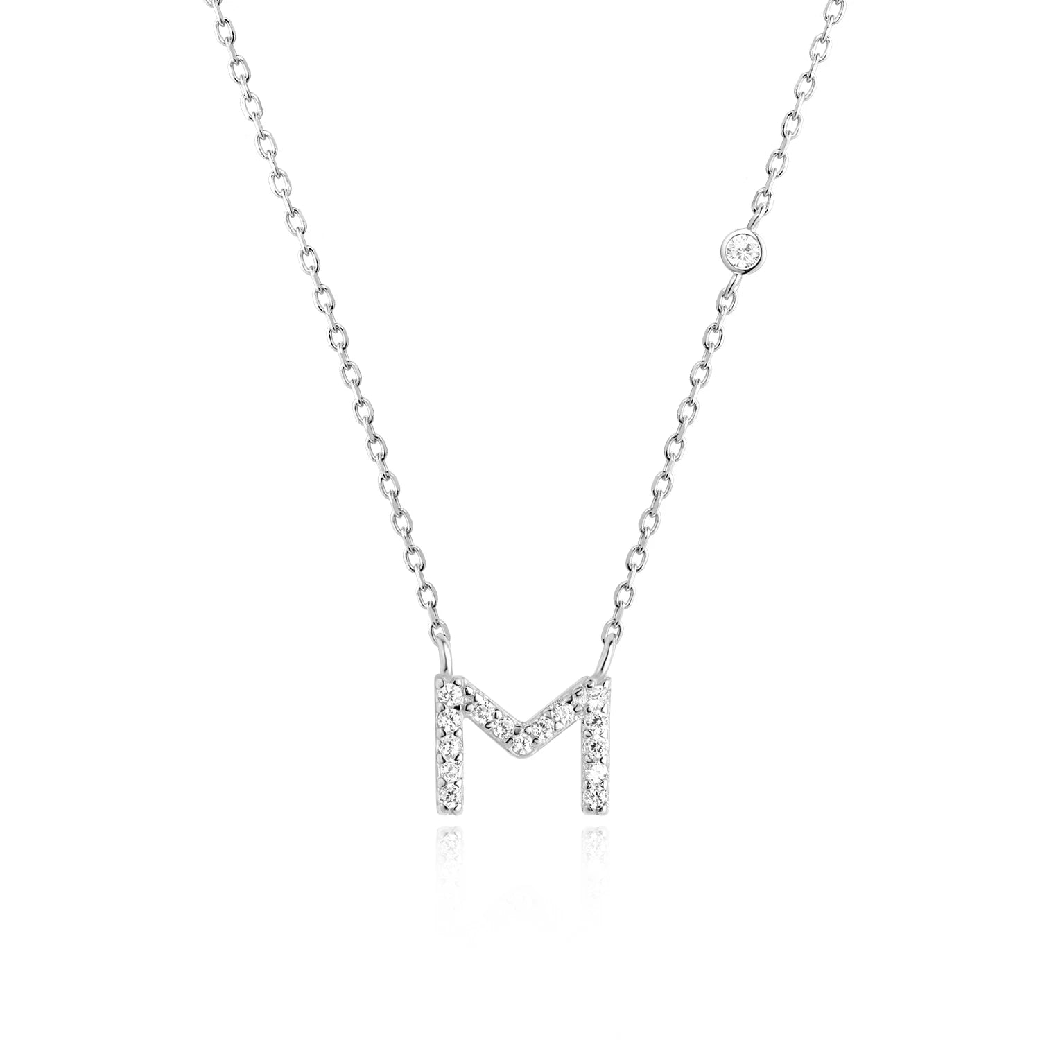 Crystal Letter Necklace Vow Jewelry