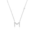 Crystal Letter Necklace Vow Jewelry