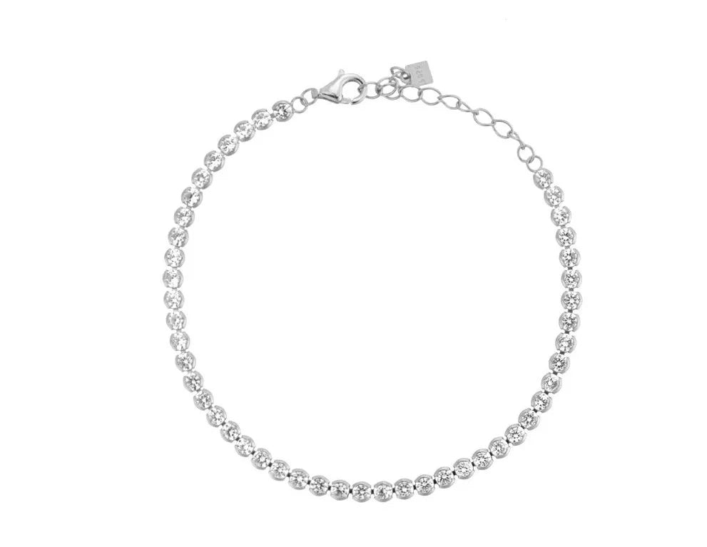 Crystal White Chain Necklace & Bracelet Vow Jewelry