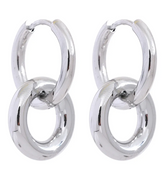 Double Hoop Drop Earrings Vow Jewelry