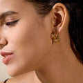 Double Hoop Drop Earrings Vow Jewelry