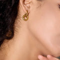 Double Hoop Drop Earrings Vow Jewelry