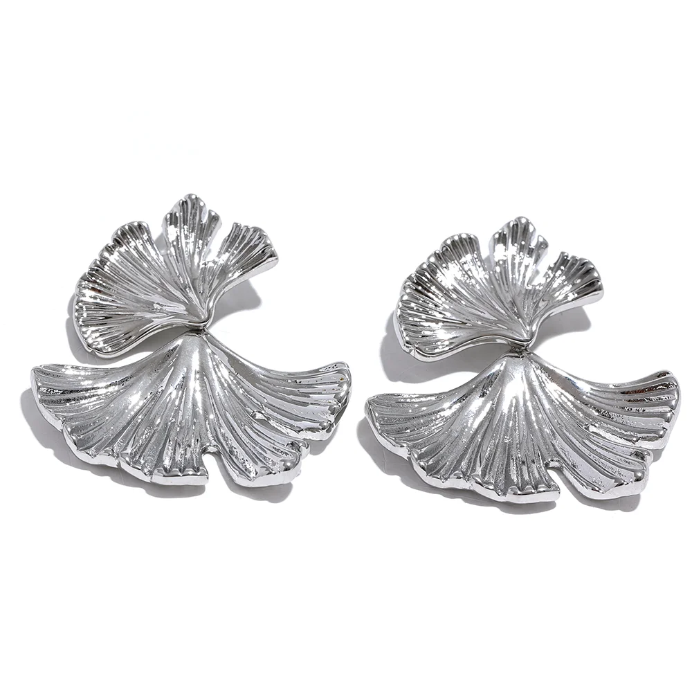 Ginkgo Leaf Earrings Vow Jewelry