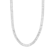 Long Emerald Cut Necklace Vow Jewelry