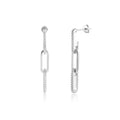 Long Paperclip Diamond Earrings Vow Jewelry