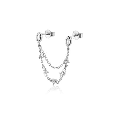 Ovals Chain Earrings Vow Jewelry