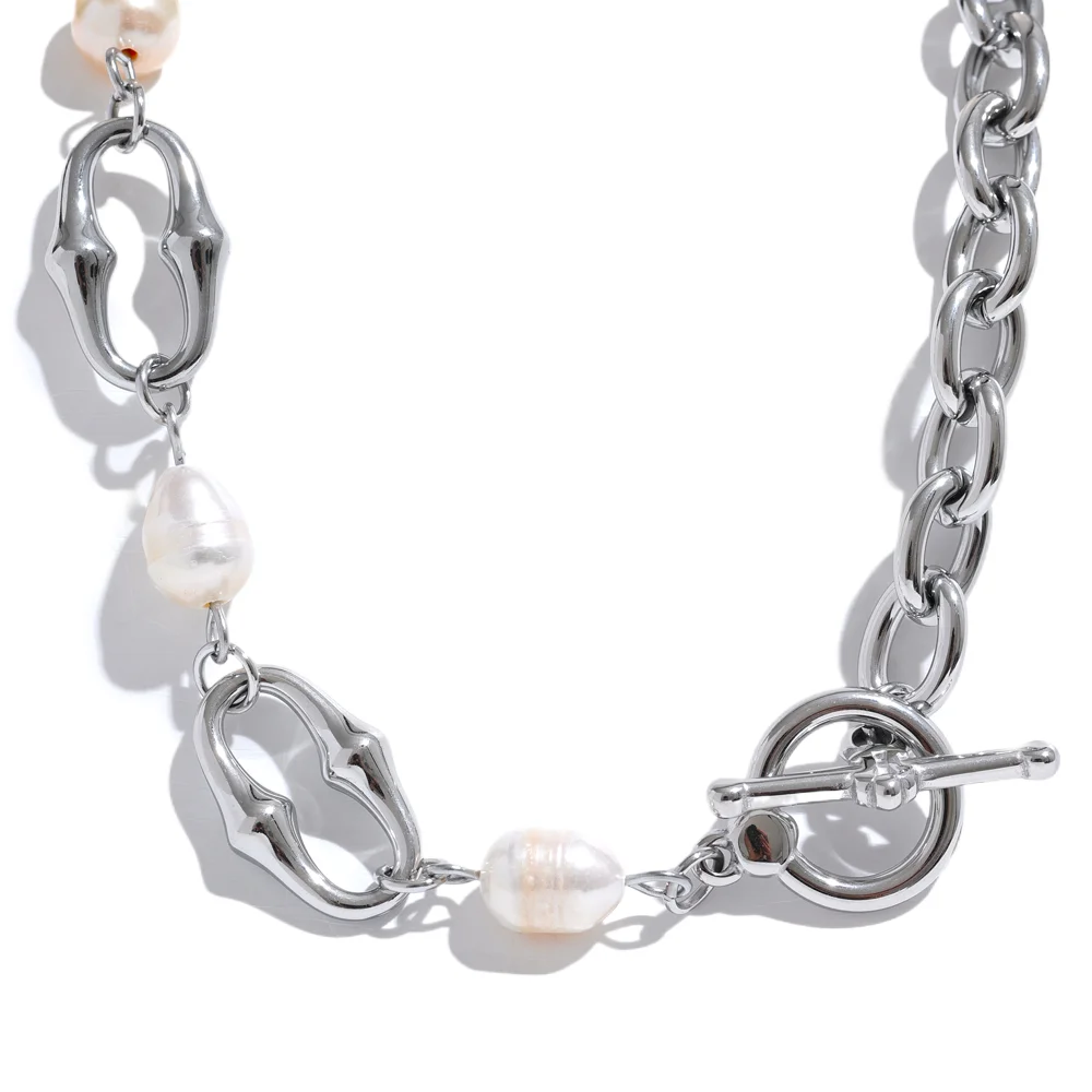 Pearl Chain Necklace & Bracelets Vow Jewelry