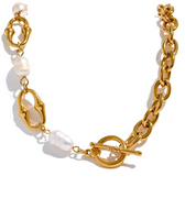Pearl Chain Necklace & Bracelets Vow Jewelry