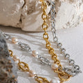 Pearl Chain Necklace & Bracelets Vow Jewelry