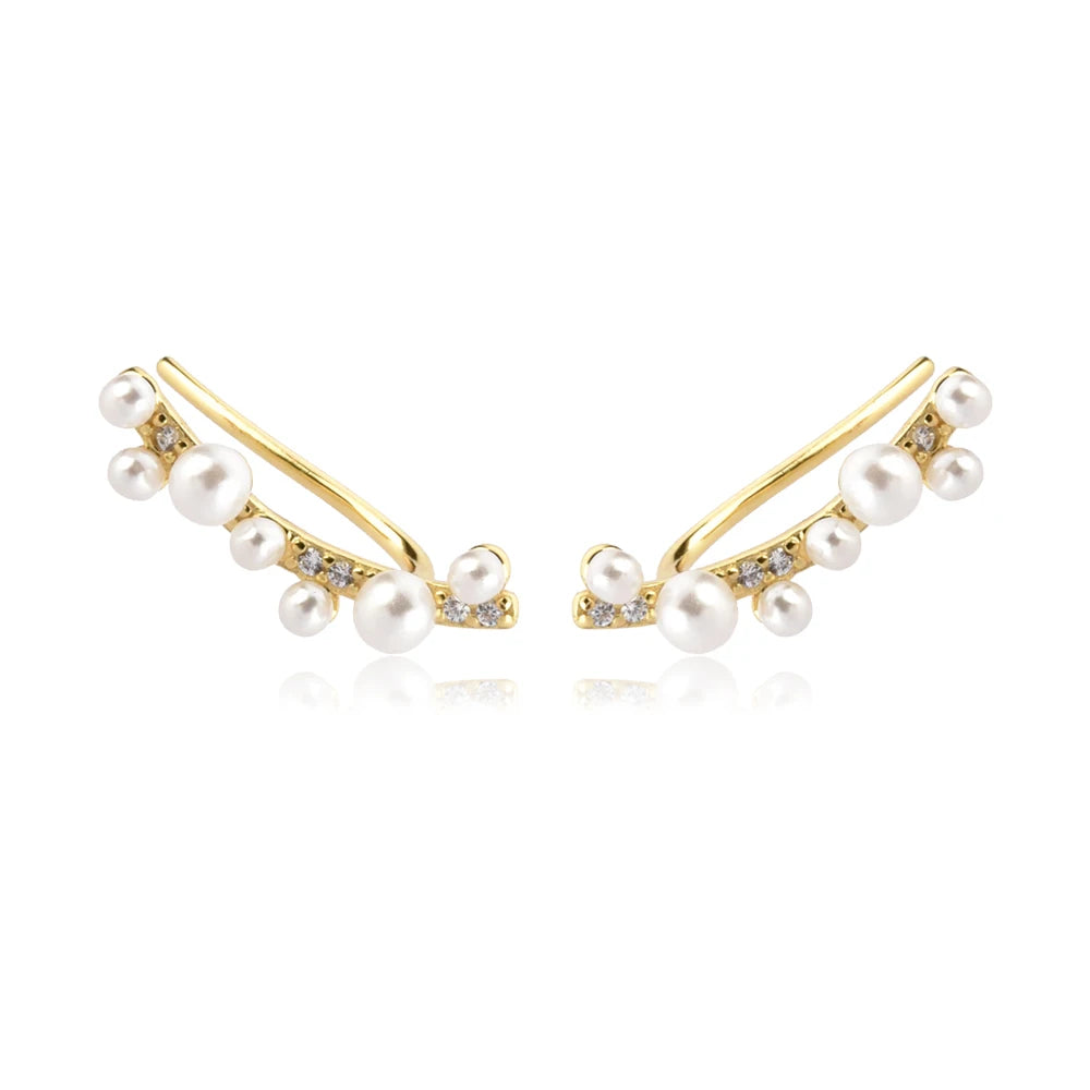 Pearl Climber Ear Bar Vow Jewelry