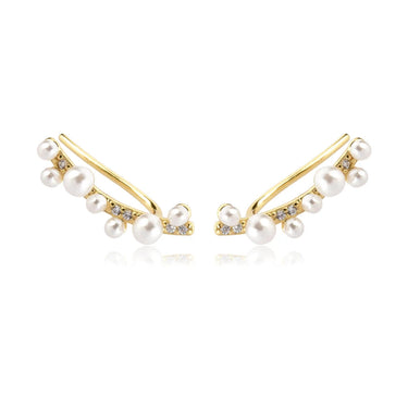 Pearl Climber Ear Bar Vow Jewelry