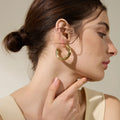 Regular C Hoop Earrings Vow Jewelry