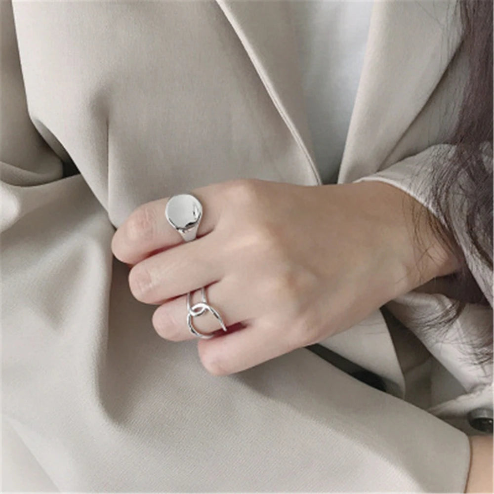 Round Signet Ring Vow Jewelry