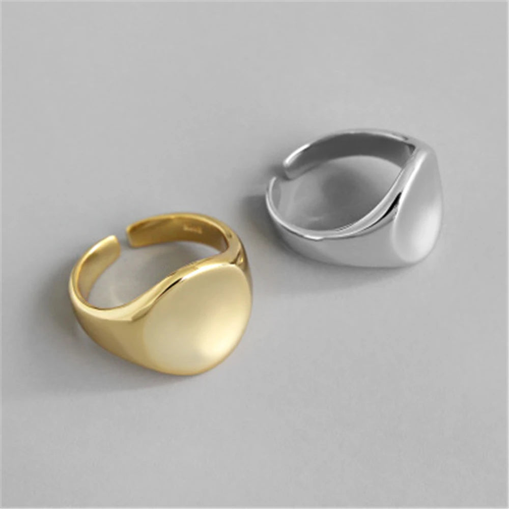 Round Signet Ring Vow Jewelry