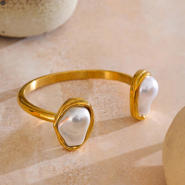 Baroque Pearl Cuff Bracelet
