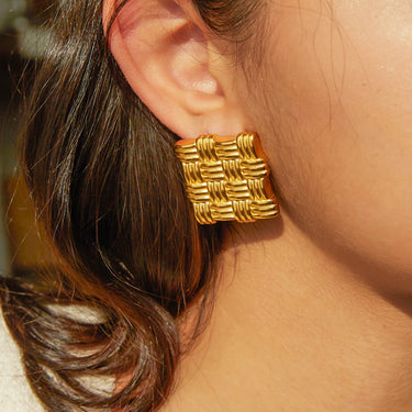 Square Pattern Earrings