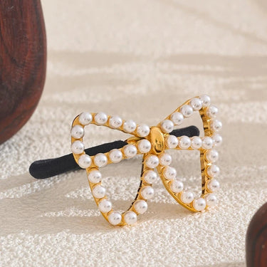 Pearl Bowtie Hair Band