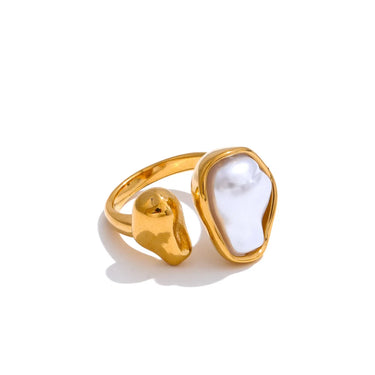 Baroque Pearl Open Ring