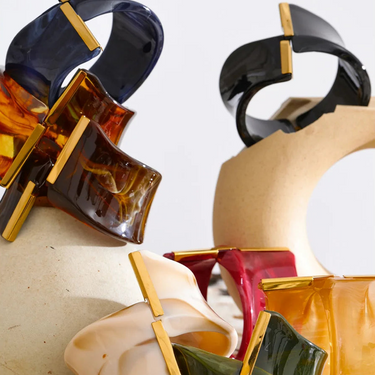 Wide Irregular Swirl Bracelets