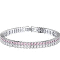 Straight Double Row Tennis Bracelet 