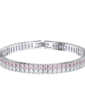 Straight Double Row Tennis Bracelet 