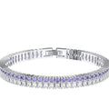 Straight Double Row Tennis Bracelet 