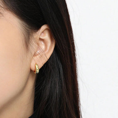 Twist Hoop Earrings 