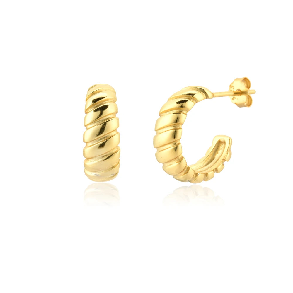 Twist Hoop Earrings 