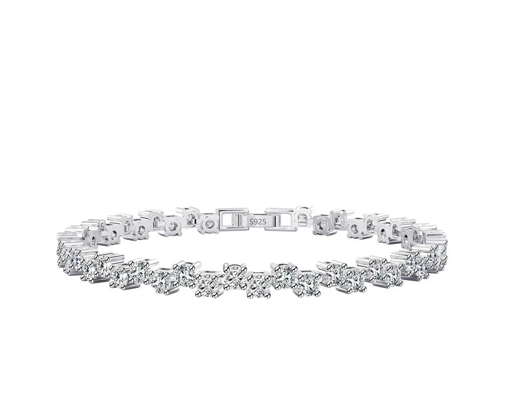 Uneven Prong Tennis Bracelet 