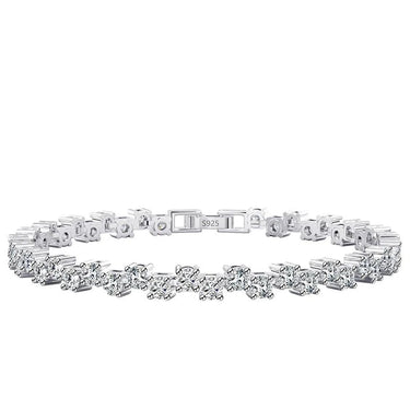 Uneven Prong Tennis Bracelet 